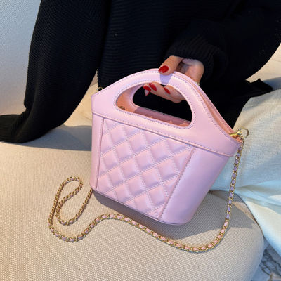 Mini Bucket Bag Purses PU Leather Small Handbag for Women Single Shoulder Ladies Hand Bags