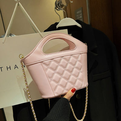 Mini Bucket Bag Purses PU Leather Small Handbag for Women Single Shoulder Ladies Hand Bags