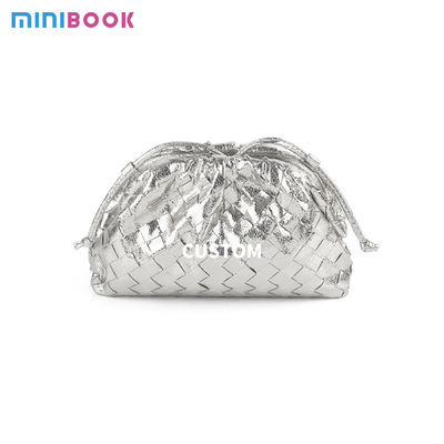Hand Woven Cloud Bag Genuine Leather Fashionable Design All Seasons Decoration None