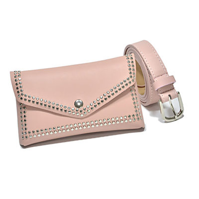 Low MOQ Mix Models Oemtailor Fashion Rivet BeltBag Pu Leather Fanny Pack Waist Bag For Women
