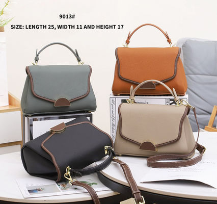 Polyester Lining Exquisite Square Bag Soft Leather Fashionable Handbag for Women