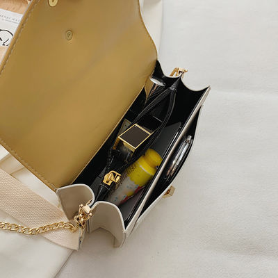 Contrast Color Ladies Cross Body Bag PU Leather Luxury Purses for Women Shoulder Bag