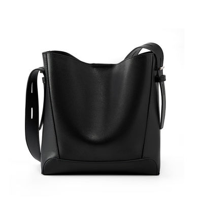 GENUINE LEATHER Women's Bucket Bag 2024 Designer Handbags with Single Handle Tote Bag