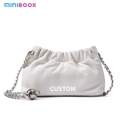 Genuine Leather Ladies Purse And Handbags For Women With Luxury Chain Shoulder Bags