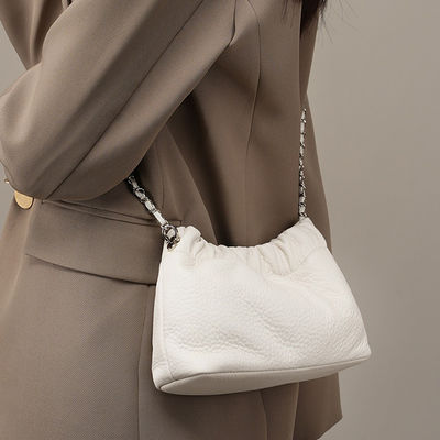 Genuine Leather Ladies Purse And Handbags For Women With Luxury Chain Shoulder Bags