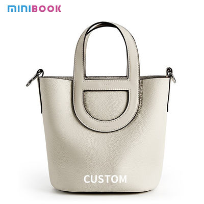 Designer Vintage Cow Leather Female Crossbody Shoulder Handbag Bucket for All Seasons