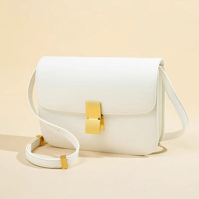Daily Life Genuine Leather Ladies Tofu Bag Luxury Design Handbag Purse Small Shoulder