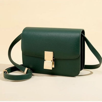 Daily Life Genuine Leather Ladies Tofu Bag Luxury Design Handbag Purse Small Shoulder