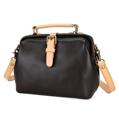 Retro Genuine Leather Top Layer Vegetable Tanned Cowhide Sen Series Ins Crossbody Bag