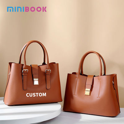 Casual Female PU Leather Handbag with Vintage Tote Bag and Luxury