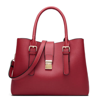 Casual Female PU Leather Handbag with Vintage Tote Bag and Luxury