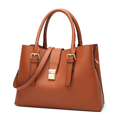 Casual Female PU Leather Handbag with Vintage Tote Bag and Luxury