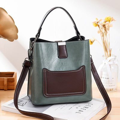 Retro Pink Small PU Leather Casual Teenager Ladies Shoulder Bag for Fashionable Women