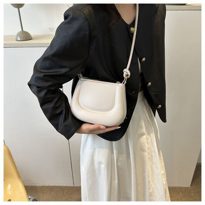 2024 Summer Street Fashion Simple Solid Color Underarm Bag for Daily Life Convenience