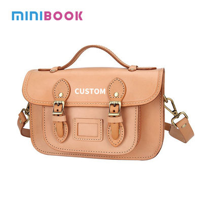 Retro First-Layer Vegetable Tanned Cowhide One-Shoulder Crossbody Bag for Daily Life