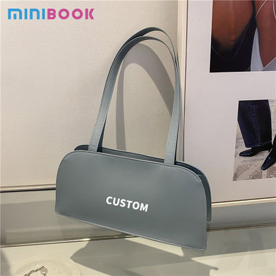 Popular Women's Hand Bags Korean Fashion Solid Color Custom Logo Single Shoulder Bag