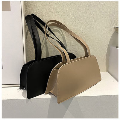 Popular Women's Hand Bags Korean Fashion Solid Color Custom Logo Single Shoulder Bag