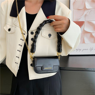 Fashion Laser Small Square Bag Woven Handbag Shoulder Bag For Women Single Handle