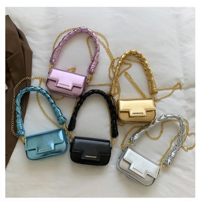 Fashion Laser Small Square Bag Woven Handbag Shoulder Bag For Women Single Handle
