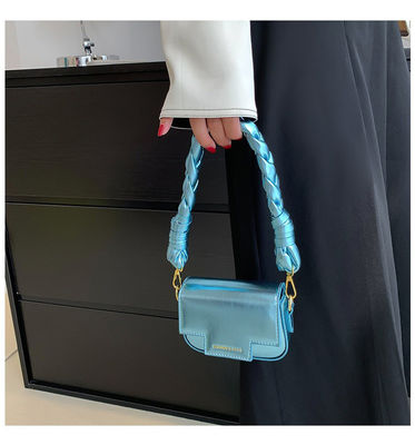 Fashion Laser Small Square Bag Woven Handbag Shoulder Bag For Women Single Handle