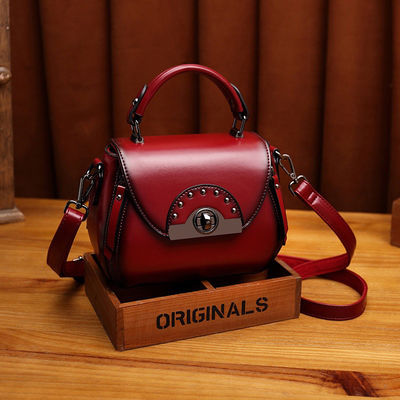 Shoulder Crossbody Bag All Seasons Retro Women's Bag Versatile Handheld Small Square Bag