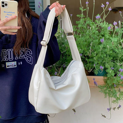 Large Capacity Zipper Shoulder Bag for Women 2023 Soft Leather Messenger Bag Products