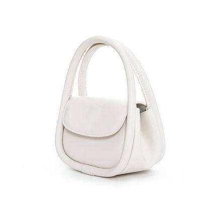 Polyester Lining Lady Style Mini Totes with Custom Design and Vegan Leather Material