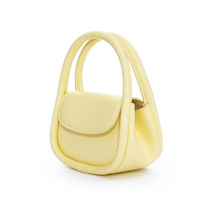Polyester Lining Lady Style Mini Totes with Custom Design and Vegan Leather Material