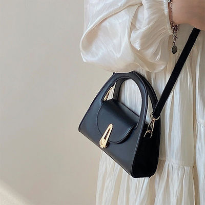 Single Handle PU Leather Tote Purse for Women Elegant and Luxurious Half Moon Bag
