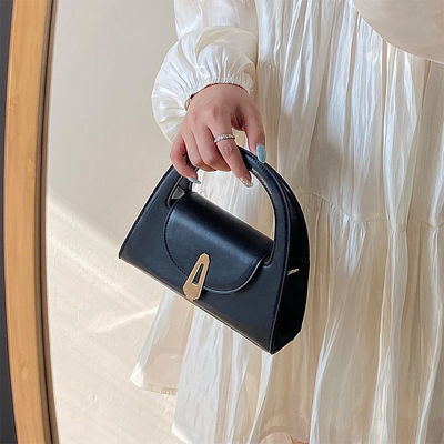 Single Handle PU Leather Tote Purse for Women Elegant and Luxurious Half Moon Bag