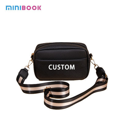 Korean Style Ladies Small Square Bag with Zipper Hasp Closure 2024 Hot Women Handbags