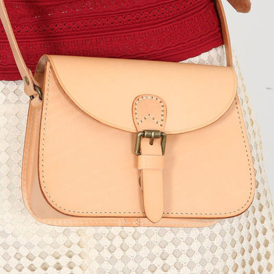 Top Layer Vegetable Tanned Cowhide Saddle Bag for Women Handcrafted Original Design