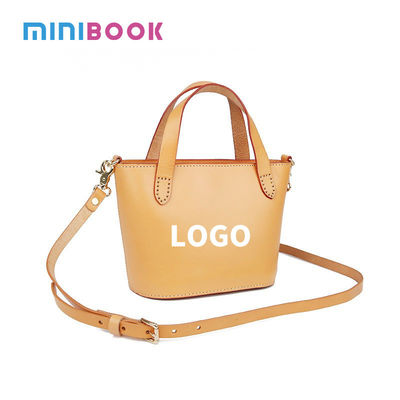 Exquisite Lady Style Top Layer Vegetable Tanned Cowhide Shoulder Crossbody Saddle Bag