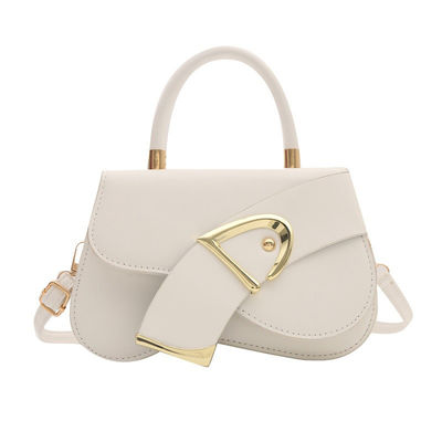 2024 Trendy Women's Genuine Leather Shoulder Purse in Vegan Leather with Underarm Lock