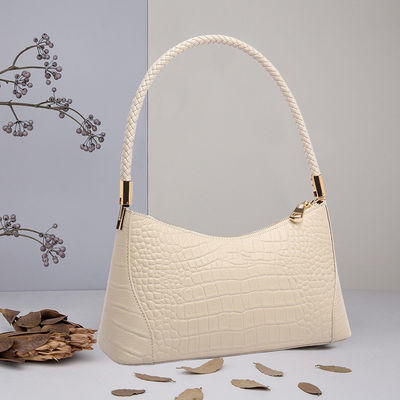 Trendy Genuine Leather Shoulder Underarm Bag for Daily Life Season All Seasons
