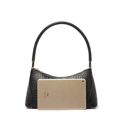 Trendy Genuine Leather Shoulder Underarm Bag for Daily Life Season All Seasons