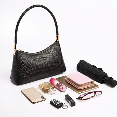 Trendy Genuine Leather Shoulder Underarm Bag for Daily Life Season All Seasons