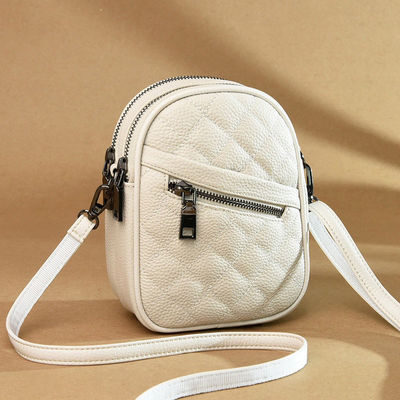 Genuine Leather Small Square Bag 2024 Women's Casual Versatile Shoulder Bag for Daily Life