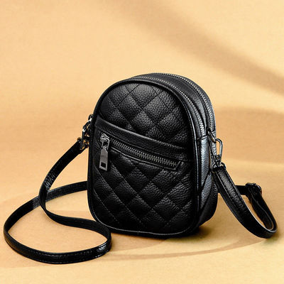 Genuine Leather Small Square Bag 2024 Women's Casual Versatile Shoulder Bag for Daily Life