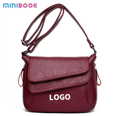 2024 Korean Style Women's Shoulder Bag Soft Leather Crossbody Bag for Daily Life