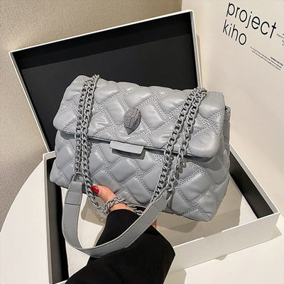 Charming Designer Rhombus Chain Bag Easy Carry Crossbody Function Leather Pu Material