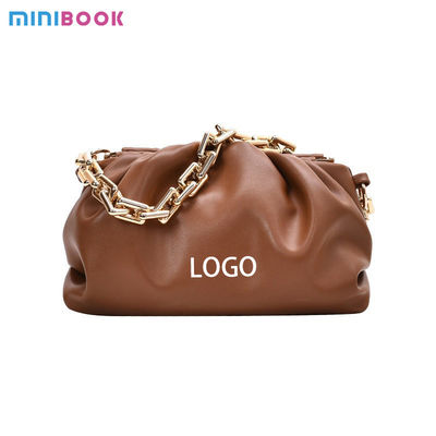Custom Solid Color Chain Ladies Purse and Handbags Leather Shoulder Crossbody Bags