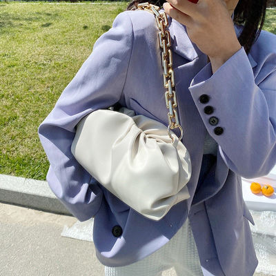 Custom Solid Color Chain Ladies Purse and Handbags Leather Shoulder Crossbody Bags