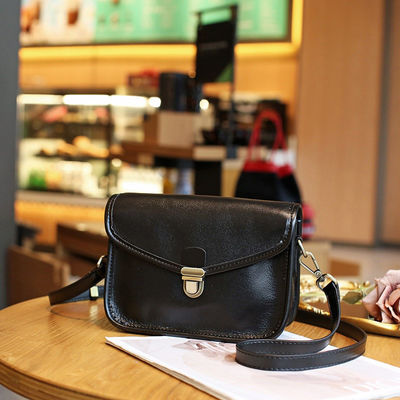 2024 Genuine Leather Shoulder Crossbody Bag with Polyester Lining and Large Capacity