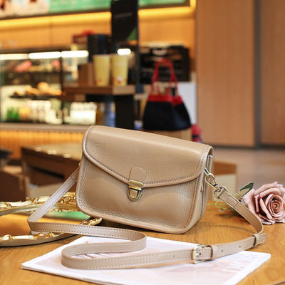 2024 Genuine Leather Shoulder Crossbody Bag with Polyester Lining and Large Capacity