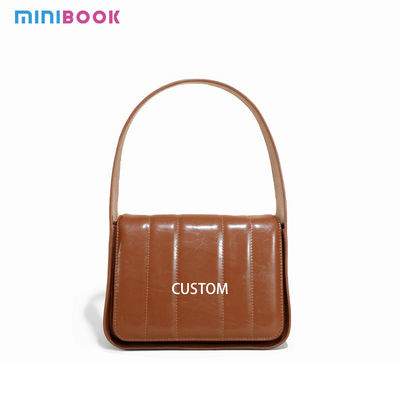 Single Handle Custom Solid Color Chain Crossbody Purse Bag for Fashionable Women