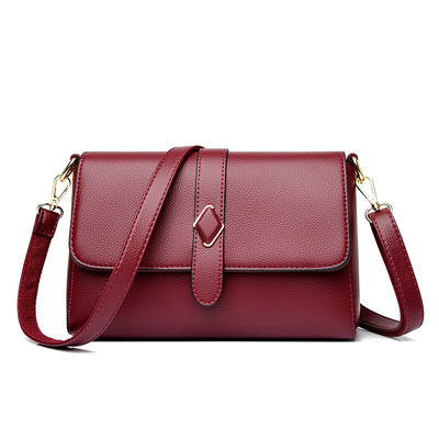 Large Capacity Lady Style Spring Soft Leather Shoulder Crossbody Bag for Women