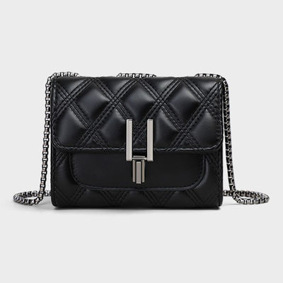 GENUINE LEATHER 2024 Crossbody Summer end Women's Bag Chain Mini Small Square Bag