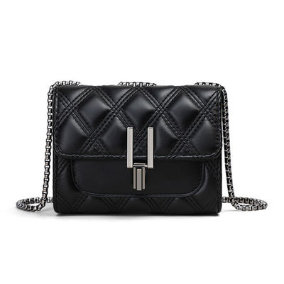 GENUINE LEATHER 2024 Crossbody Summer end Women's Bag Chain Mini Small Square Bag