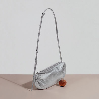 All Seasons Soft Leather Pleated Cloud Bag Korean Style Shoulder Crossbody in Fashion
